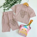 تیشرت شلوارک دخترانه love کد 1008 - Image 4