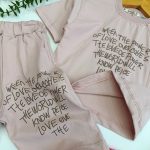 تیشرت شلوارک دخترانه love کد 1008 - Image 5